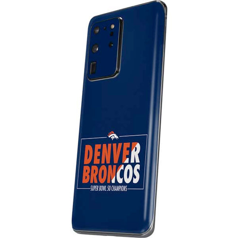 NFL Denver Broncos Super Bowl 50 Champions Bold Galaxy S20 Ultra 5G Skin